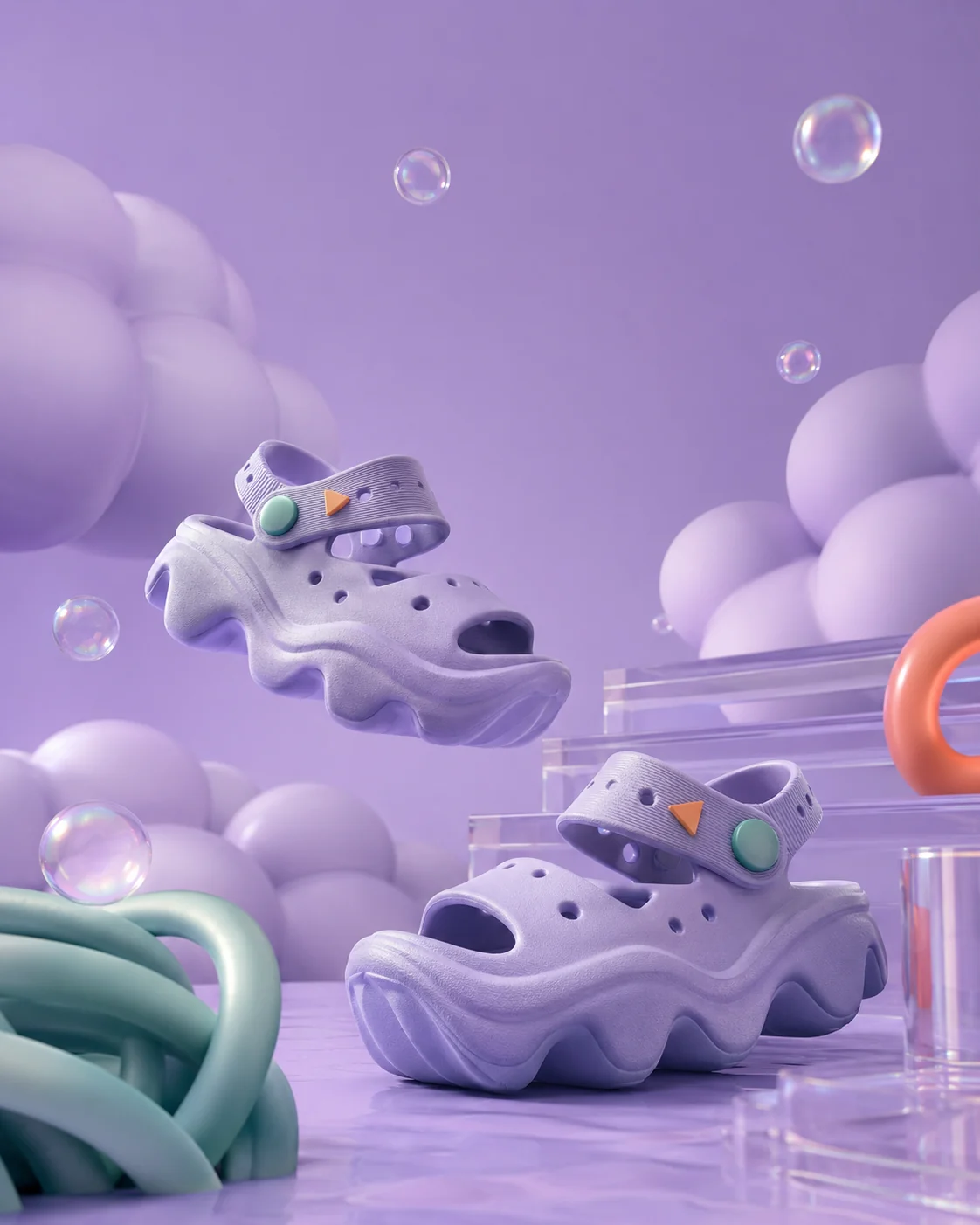 Crocs Lilac Campaign görseli